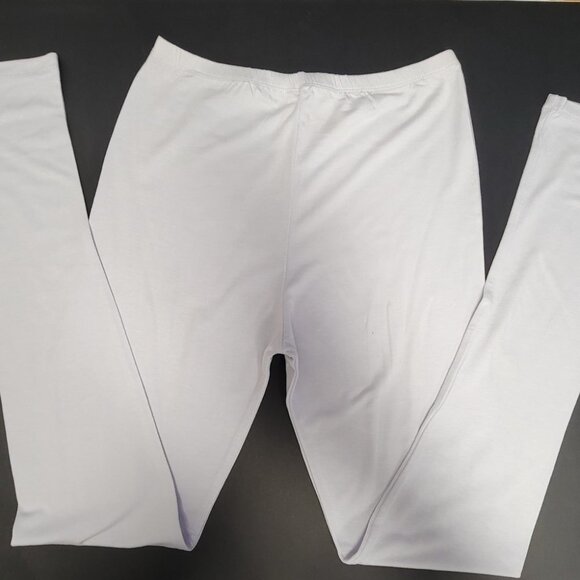 White Stretchy Leggings Pants Size Small or Medium - Picture 1 of 7